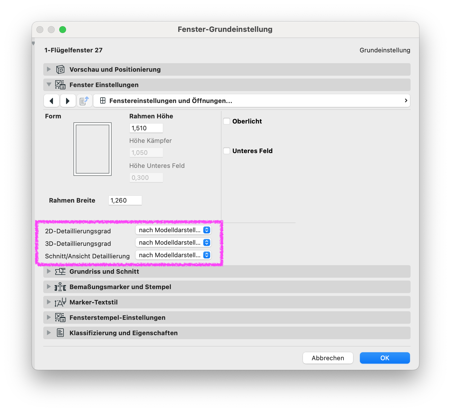 Modelldarstellung Wirkt Sich Nicht Auf Darstellung Von Fenster T Ren