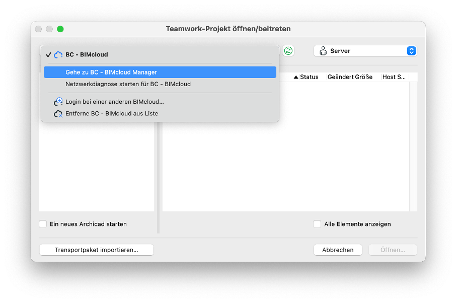 Anmeldung in BIMcloud nicht möglich Support Site