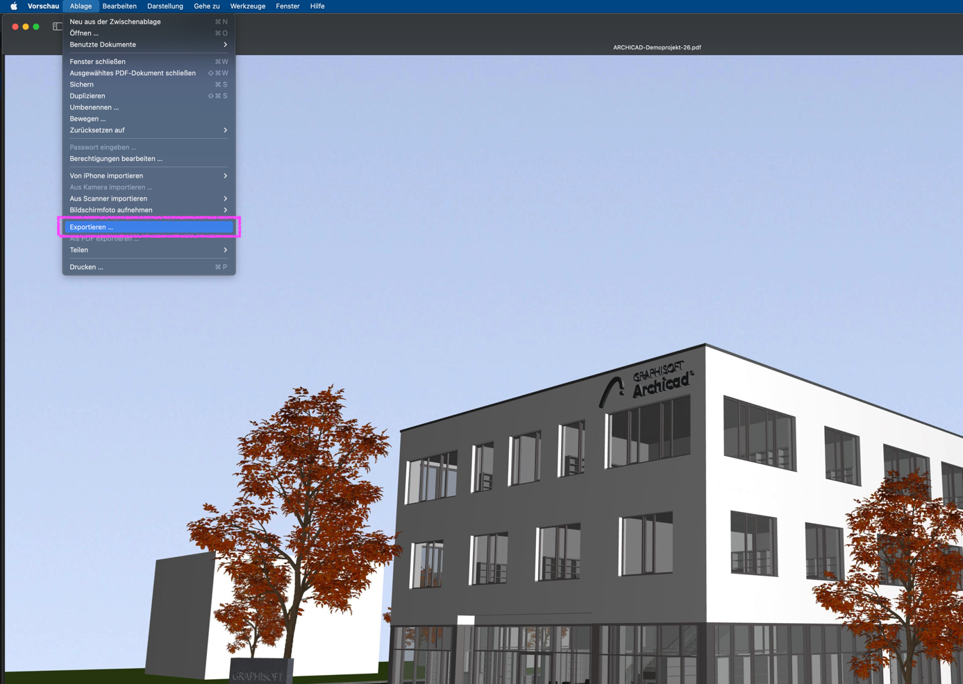 Ein Bild, das Baum, Screenshot, Gebäude, Fenster enthält.

Automatisch generierte Beschreibung