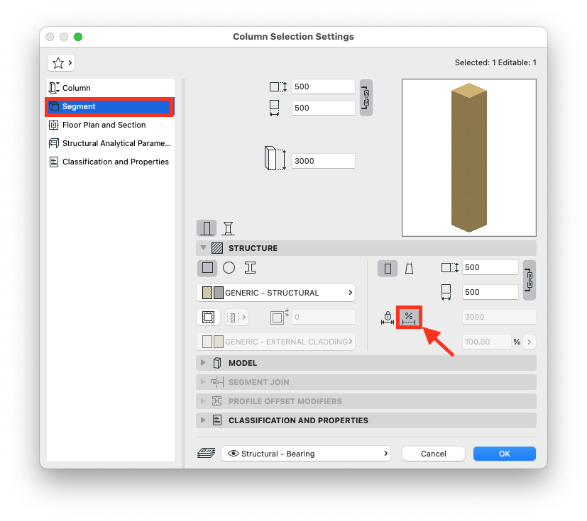 I can't adjust the height of a column – Support site