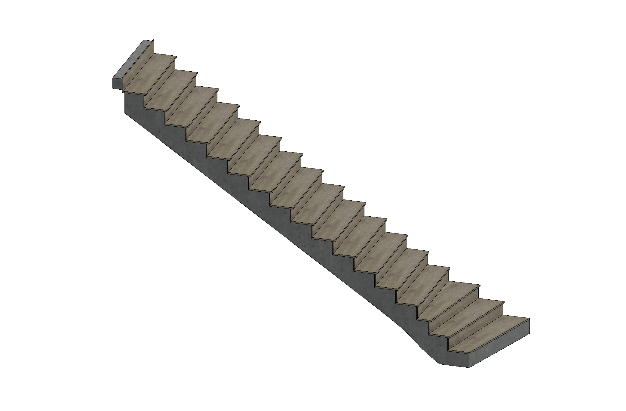 Treppe mit schrägem Antritt oder Austritt erstellen – Support Site