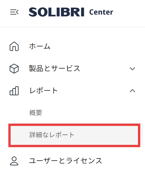 詳細なレポート