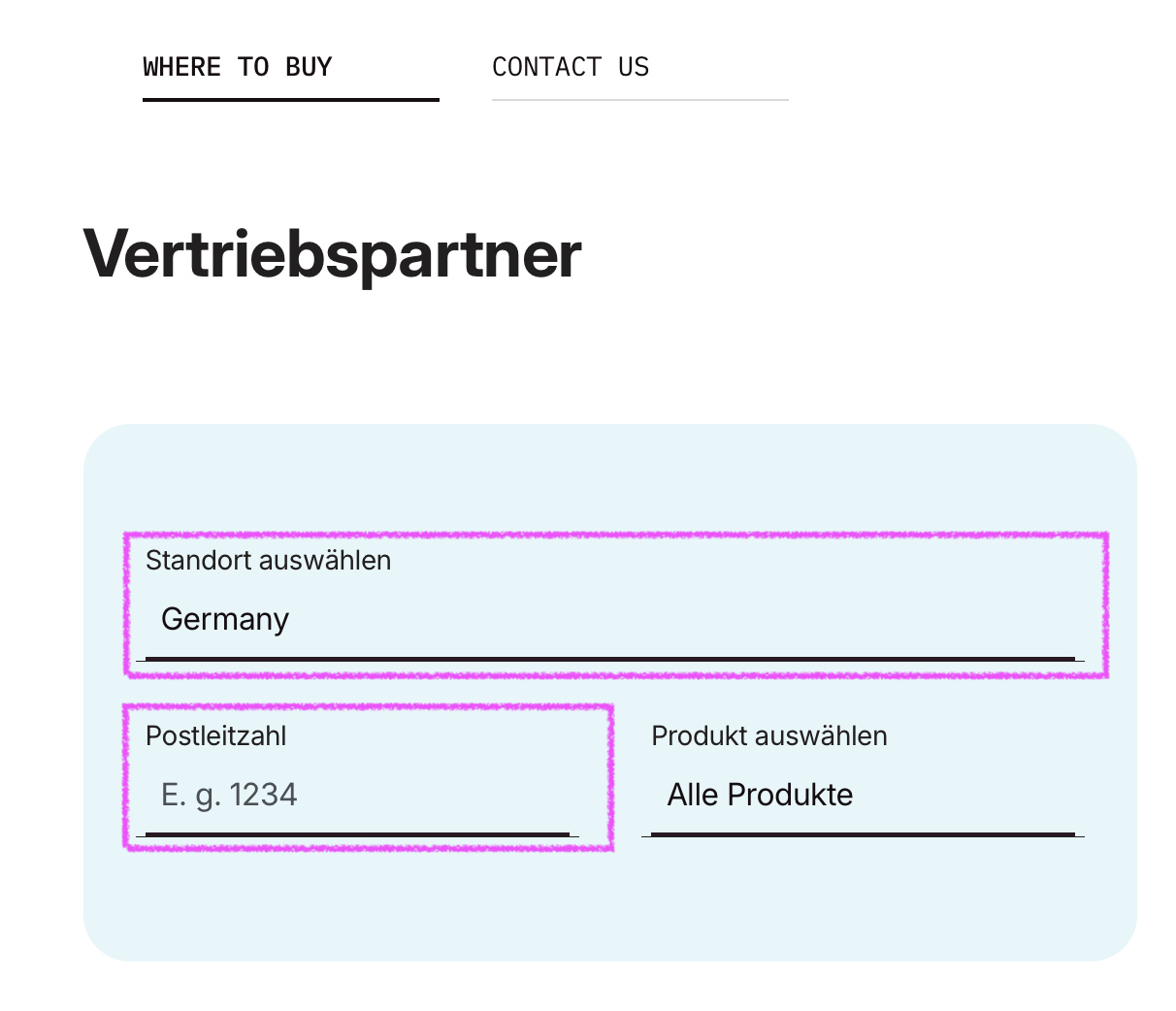 Unter https://www.graphisoft.com/de-de/contact/sales/ 'WHERE TO BUY' kann der Vertriebspartner nach Eingabe von Standort und Postleitzahl einfach und schnell gefunden werden.