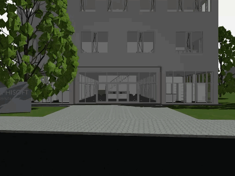 Flüssiger Durchgang durch das 3D-Modell ohne störendes Ruckeln.